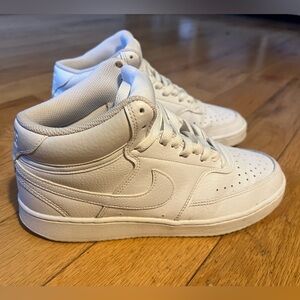 Nike Court Vision Mid Casual Sneaker- Women’s size 8 - White